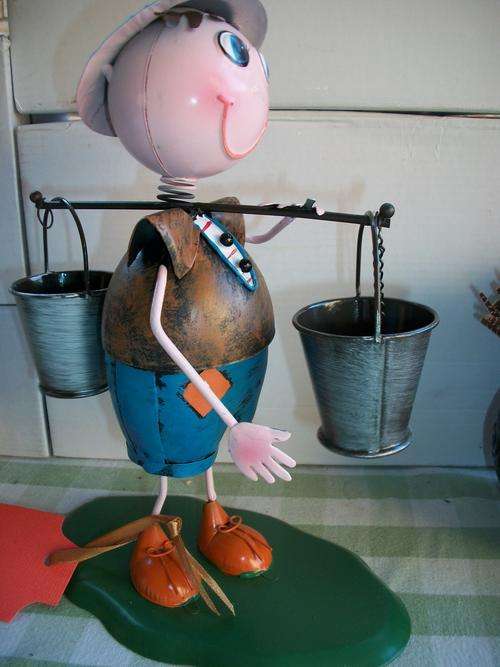 LOVELY IRON DOLL  * CAN BE USED FOR HOME OR GARDEN DECOR* RRP 375.95 *