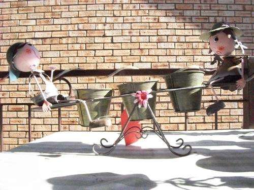 LOVELY HUGE IRON DOLL  * CAN BE USED FOR HOME OR GARDEN DECOR * COMBINE AND SAVE ON SHIPPING