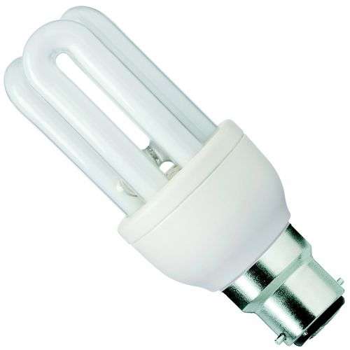 50 X Energy Saving B22 BC Bayonet Cap Light Bulb 3U Shape Lamp - 26 W