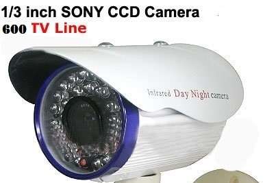 NEW  HUGE 8mm 600TVL IR LED Waterproof CCD CCTV Security Camera with FREE Bracket