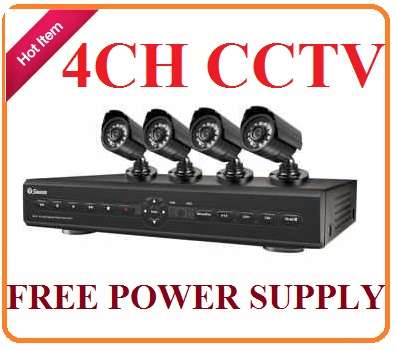 4CH Security Surveillance System * Better QUALITY CAMERA's - 600TVL -