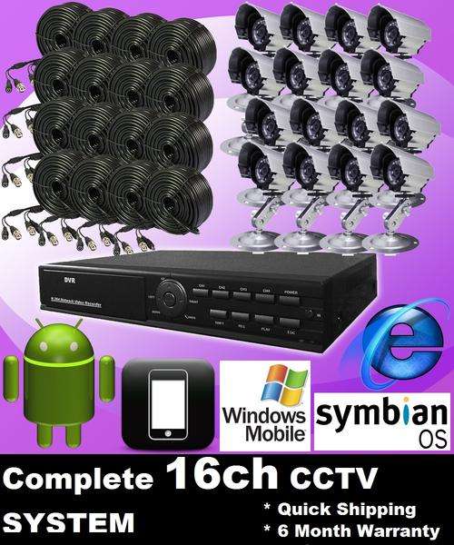 16CH CCTV SYSTEM * IMPROVED QUALITY CAMERA's -  600TVL + WARRANTY