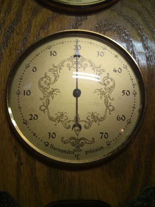 Antique Barometer / Thermometer / % rel. Up For Auction!! This Is A One Of A Kind Collectors Piece!!