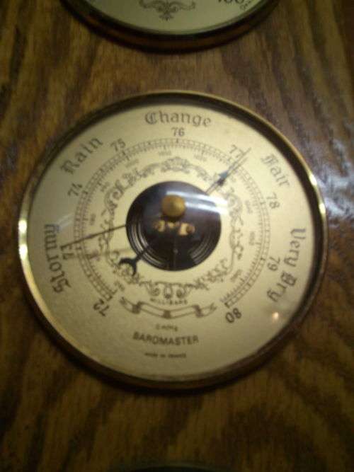 Antique Barometer / Thermometer / % rel. Up For Auction!! This Is A One Of A Kind Collectors Piece!!
