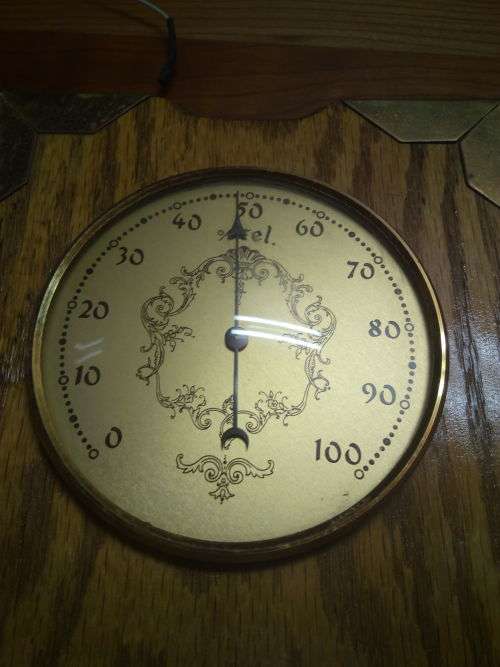 Antique Barometer / Thermometer / % rel. Up For Auction!! This Is A One Of A Kind Collectors Piece!!