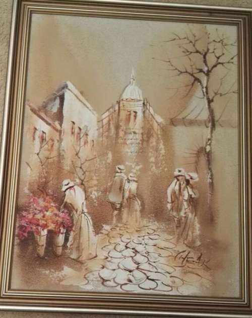Boris Chezar Original Painting Up For Grabs!! Suburb Condition!! Magnificent Art!! (Portrait Layout)