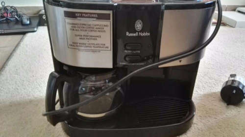 Russel Hobbs Coffee Machine (As Seen In Pictures) Pre-Owned Working Condition (Please Read)