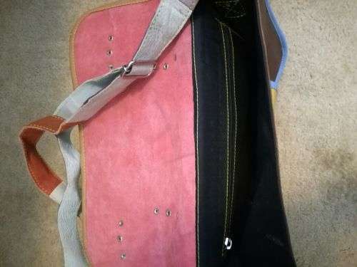 Brand New Colourful Funky Coloured Leather Bag For Sale!!  Perfect For School / Scholars!! Trendy!!