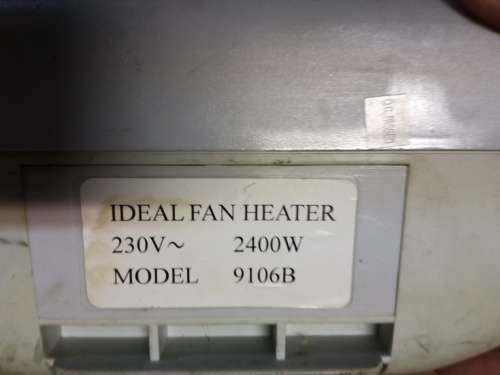 2x Ideal Heating Fan - Please Read!!!! One Bid For Both Units
