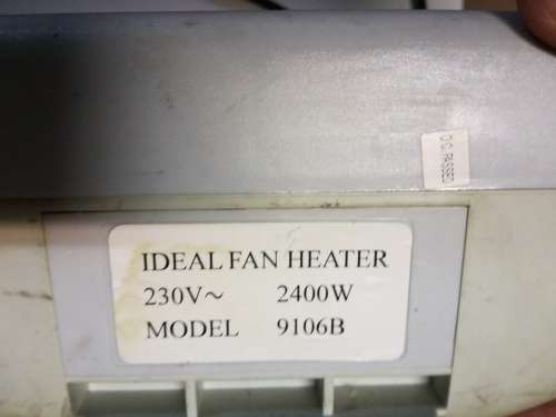 2x Ideal Heating Fan - Please Read!!!! One Bid For Both Units