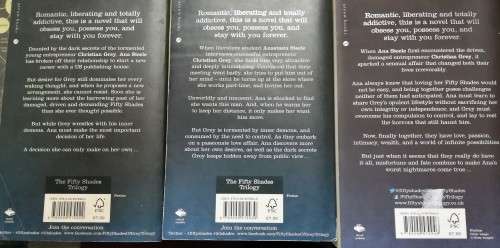 Fifty (50) Shades Trilogy Books Secondhand Books In Good Condition 1 Bid For All (Darker Grey Freed)