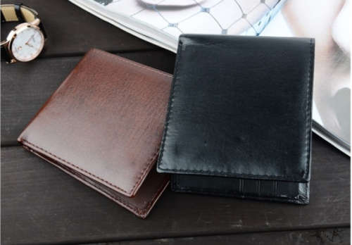 Brand New PU Leather Wallet - Men's Fashion Sturdy Business Bi-fold Wallet - Great Durability