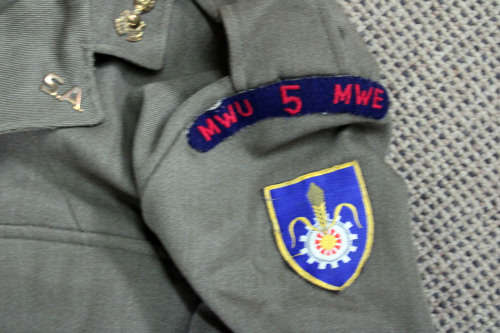 SADF uniform with a bunny jacket