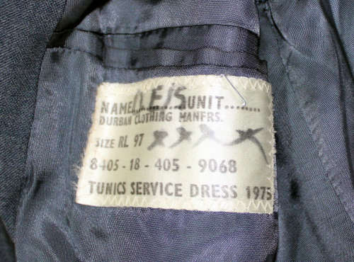 South African Air Force tunic and side cap