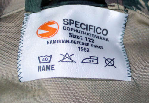 Namibian Defence force camo shirt
