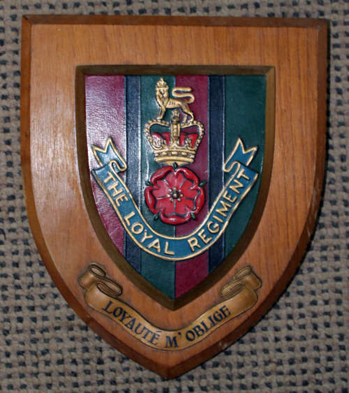 British The Loyal Regiment (North Lancashire) Plaque