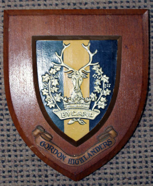 British Gordon Highlanders Plaque
