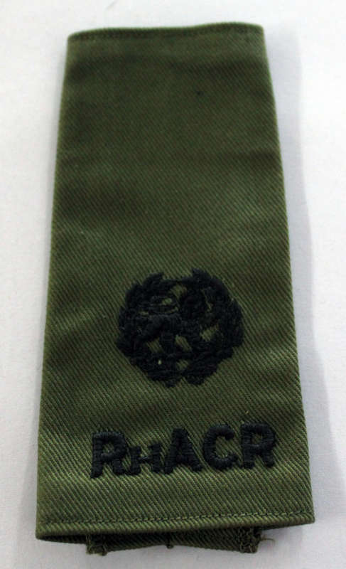 Guaranteed Original Rhodesian Armoured Car Regiment Major Slip on rank