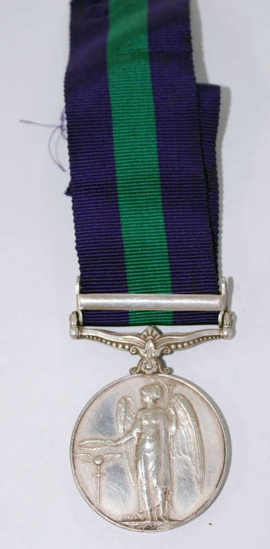 Full size British General Service medal with Palestine clasp