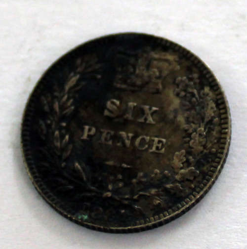 1881 British six pence