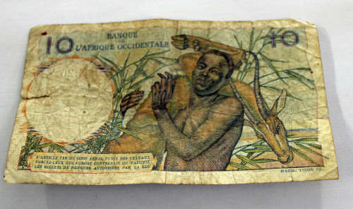 French West Africa 10 francs note