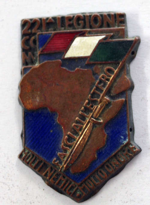 Italian WW2 221 Legion CCNN badge
