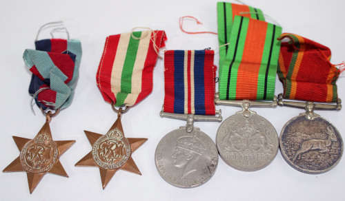 WW2 medal group (one replacement medal)- SAAF
