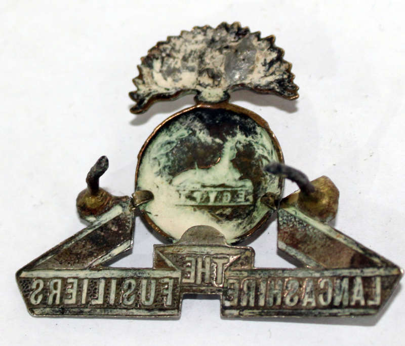Lancashire Fusiliers cap badge (no pins)