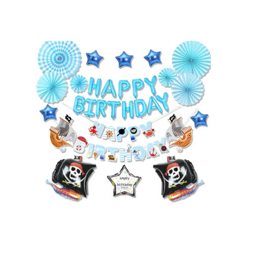 Pirate Theme Birthday Party Ornaments