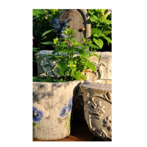 Flower fairy garden ornament