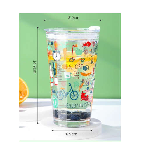Doodle straw cup