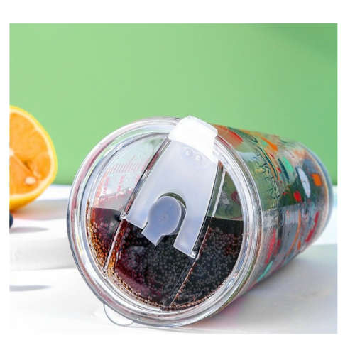Doodle straw cup
