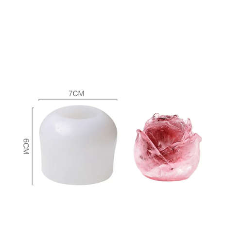 A set of two silicone ice boxes with roses and bears