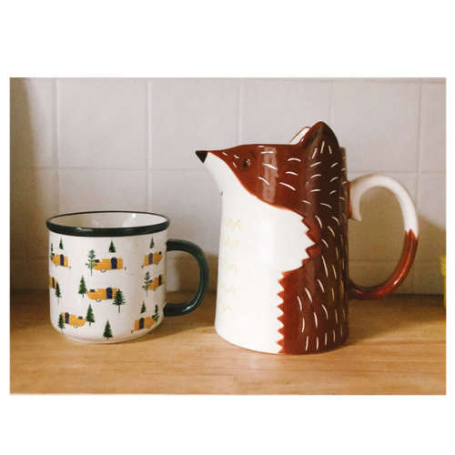 Fox shaped milk jug