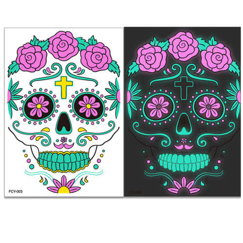 Luminous Facial Tattoo Stickers Set of Four