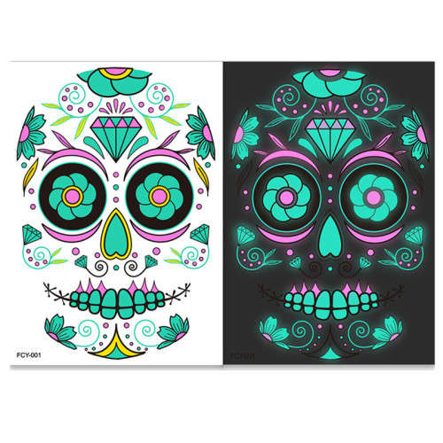 Luminous Facial Tattoo Stickers Set of Four