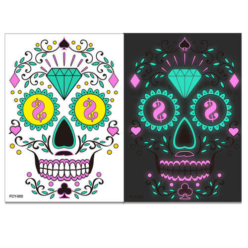 Luminous Facial Tattoo Stickers Set of Four