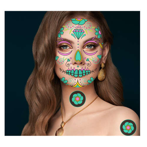 Luminous Facial Tattoo Stickers Set of Four