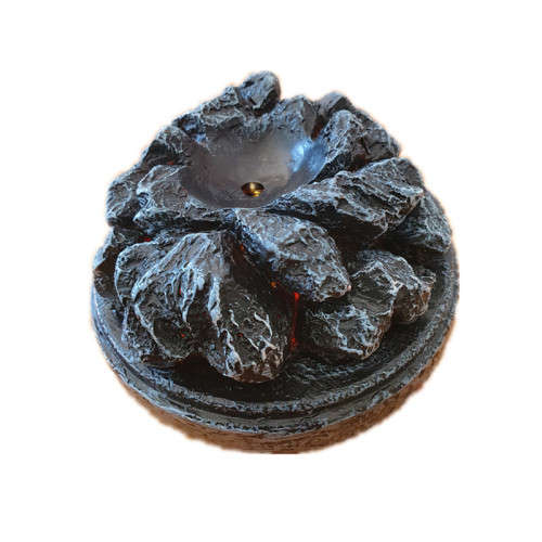 Dragon Egg with Lava Glowing Base - Green