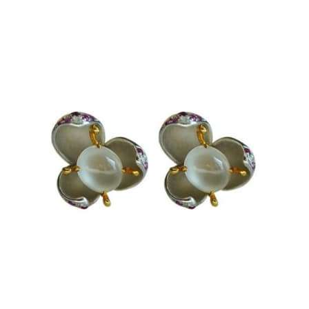 Plum earrings