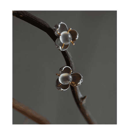 Plum earrings