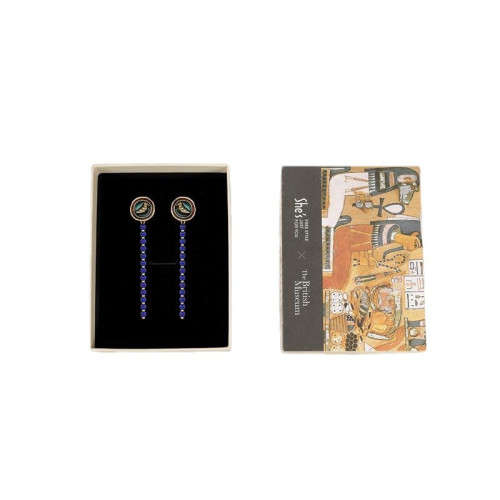 Egyptian Totem Tassel Earrings