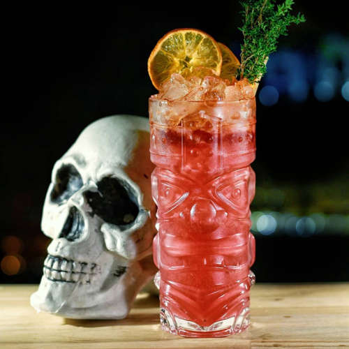 Hawaiian Cocktail Glass Tioki