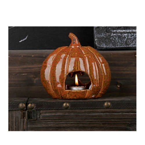 Halloween Pumpkin Candle Holder