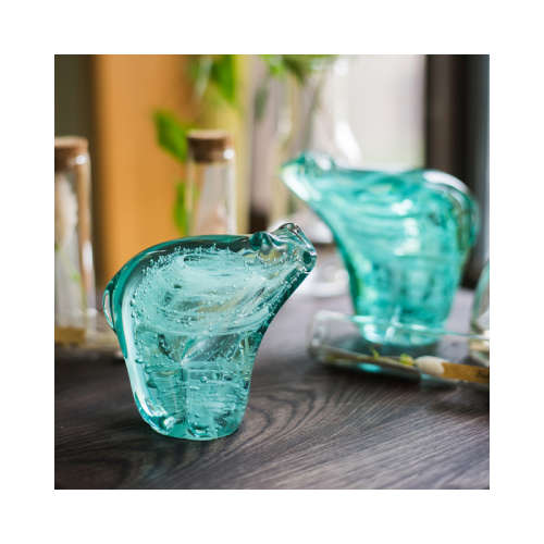 Glass Polar Bear Ornament - S