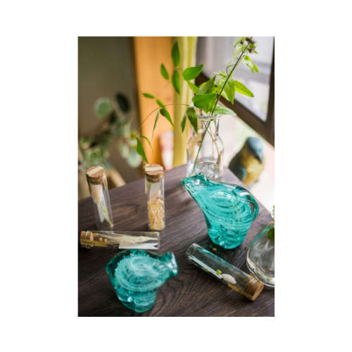 Glass Polar Bear Ornament - S