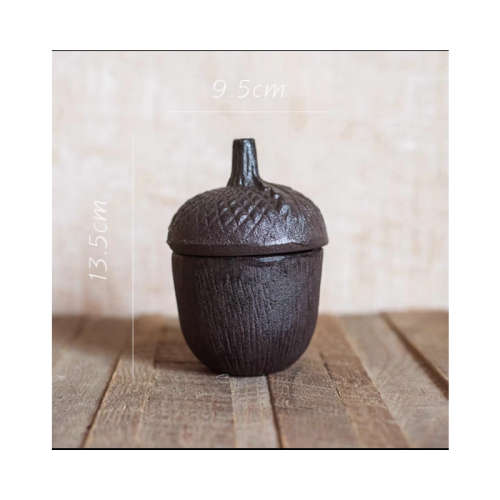 Vintage Iron Storage Box - Standing Acorn
