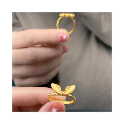 Cute Bunny Ears  Split Adjustable Ring