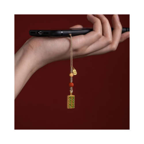 Jade Bead Abacus Mobile Phone Pendant