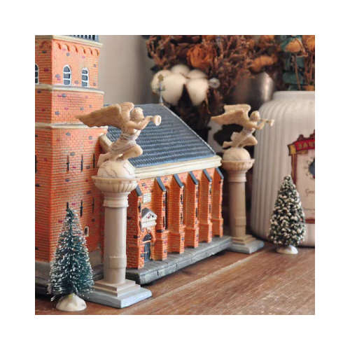 A pair of angel shaped retro Roman columns Ornaments